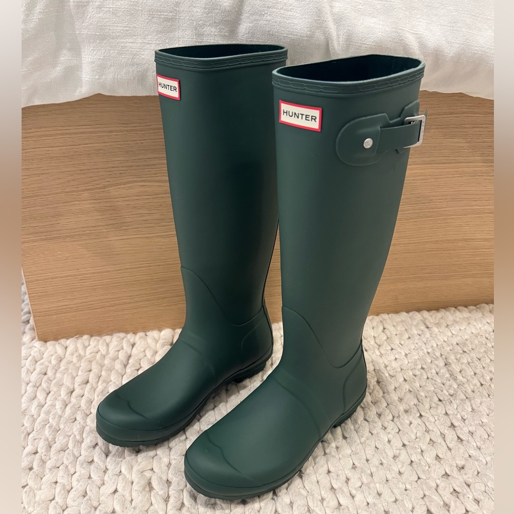 Green Hunter boots, 8